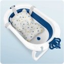 Складная ванночка для детей, младенцев с вкладышем Ricokids RK-286 белая и синяя Складная ванночка для детей, младенцев с вкладышем Ricokids RK-286 белая и синяя