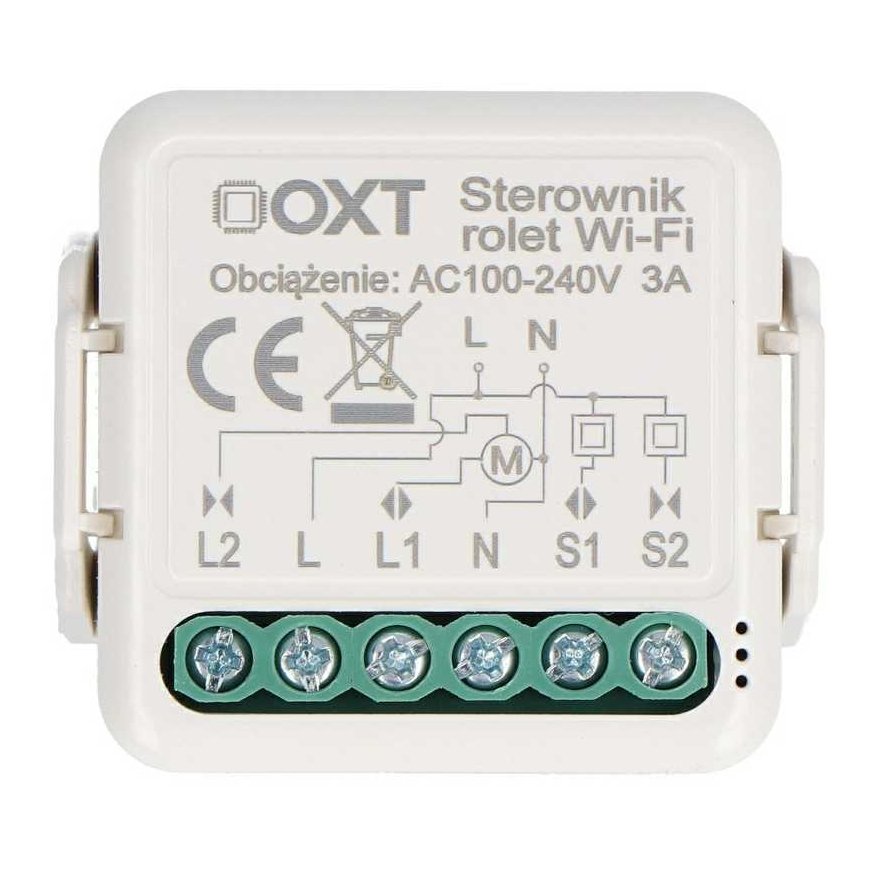 Tuya – 230V WiFi roletų valdiklis – Android/iOS programa – OXT T227 – 2