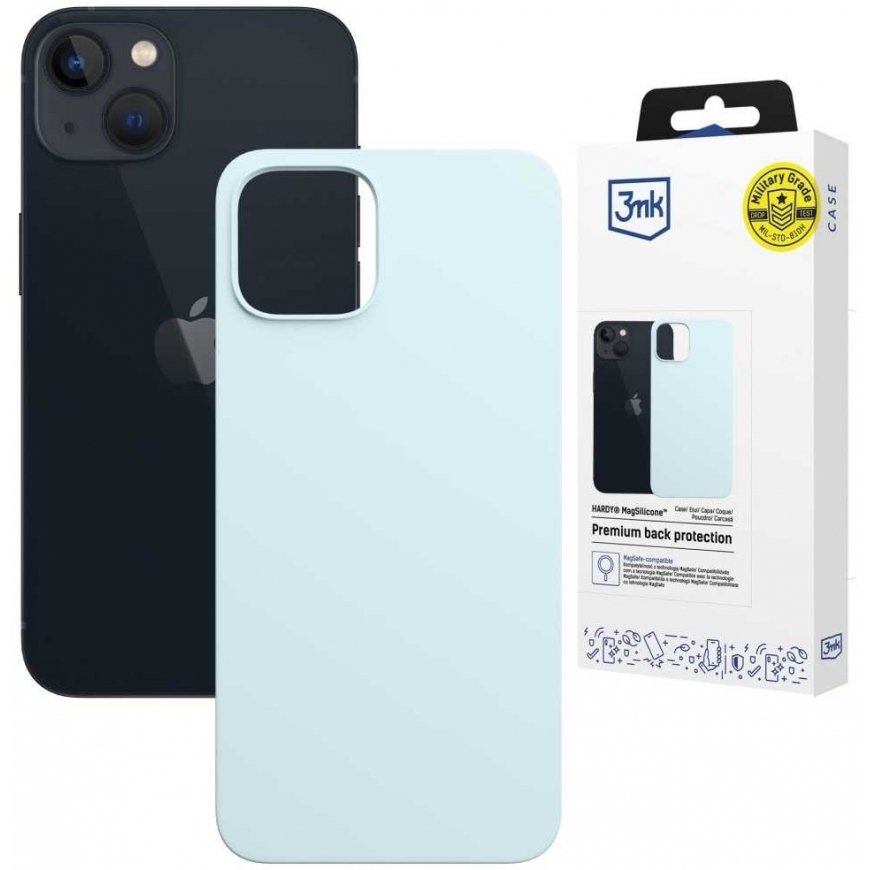 3MK Hardy MagSilicone kate Apple iPhone 14 Plus sinine