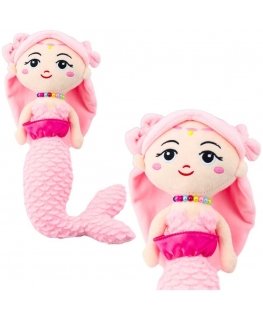 Lean Toys Pehmeä merenneito helmillä 32 cm