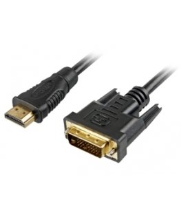 Sharkoon 5m, HDMI/DVI-D Juoda