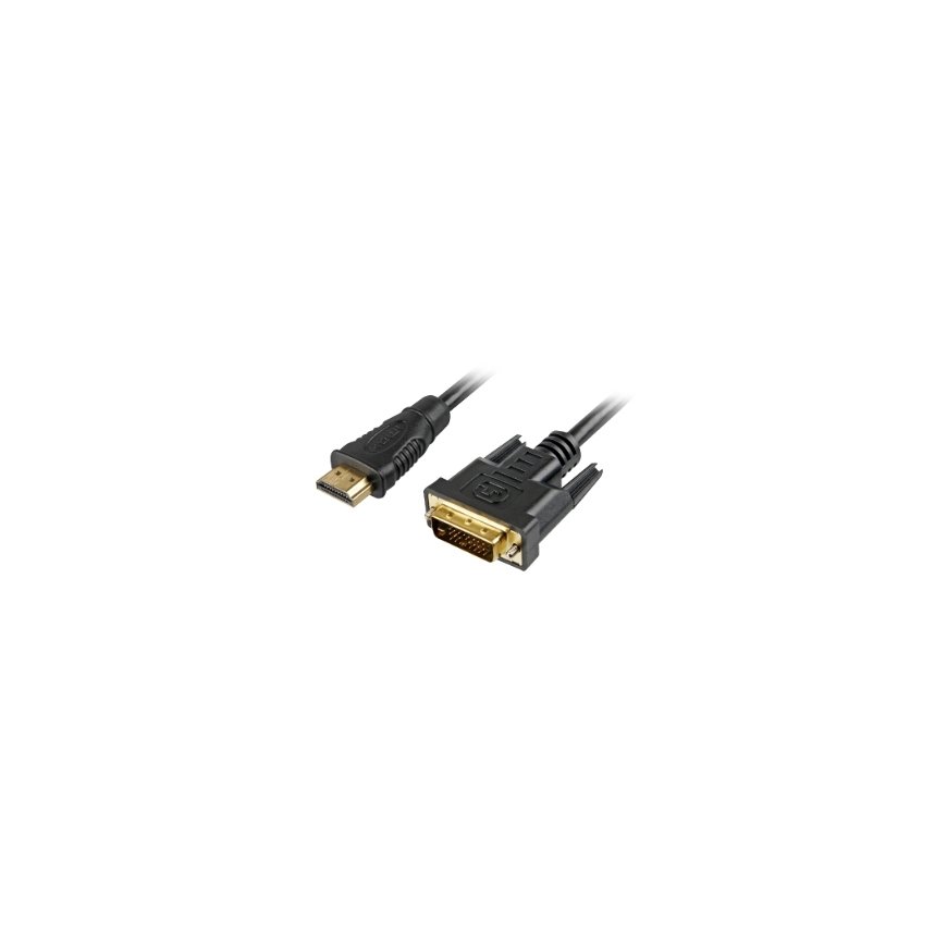 Sharkoon 5m, HDMI/DVI-D Melns