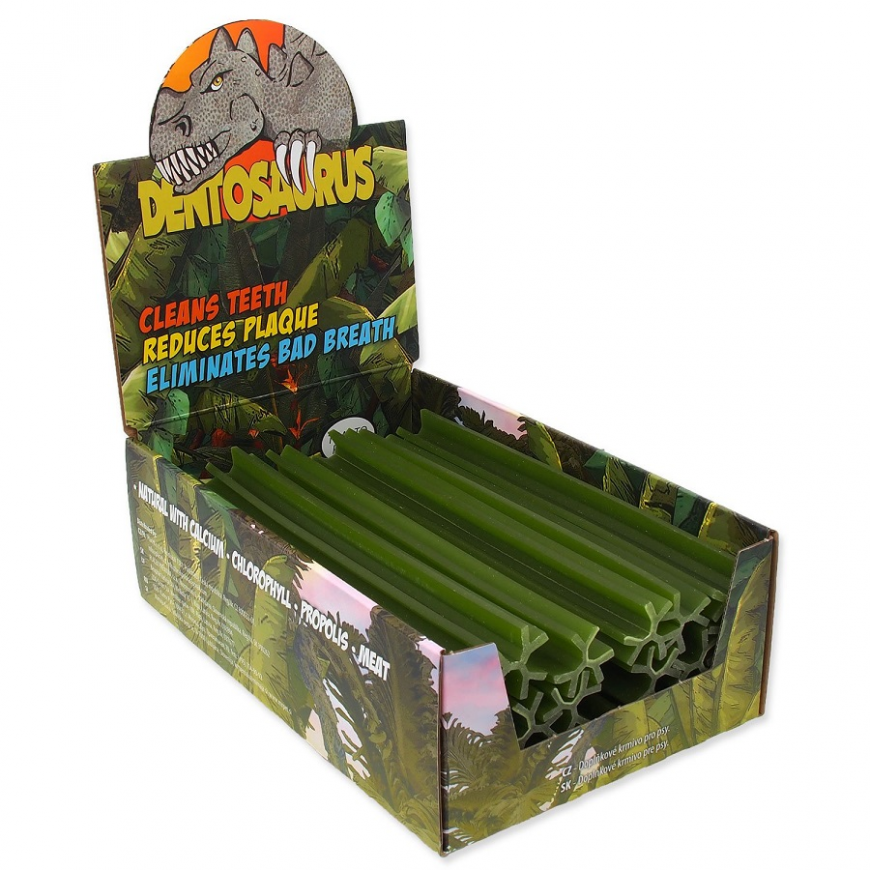 Gardums suņiem – Mr. Dental zobu tīrīšanas dentosaurus kociņš ar hlorofilu L 21 cm 20 gab – 2
