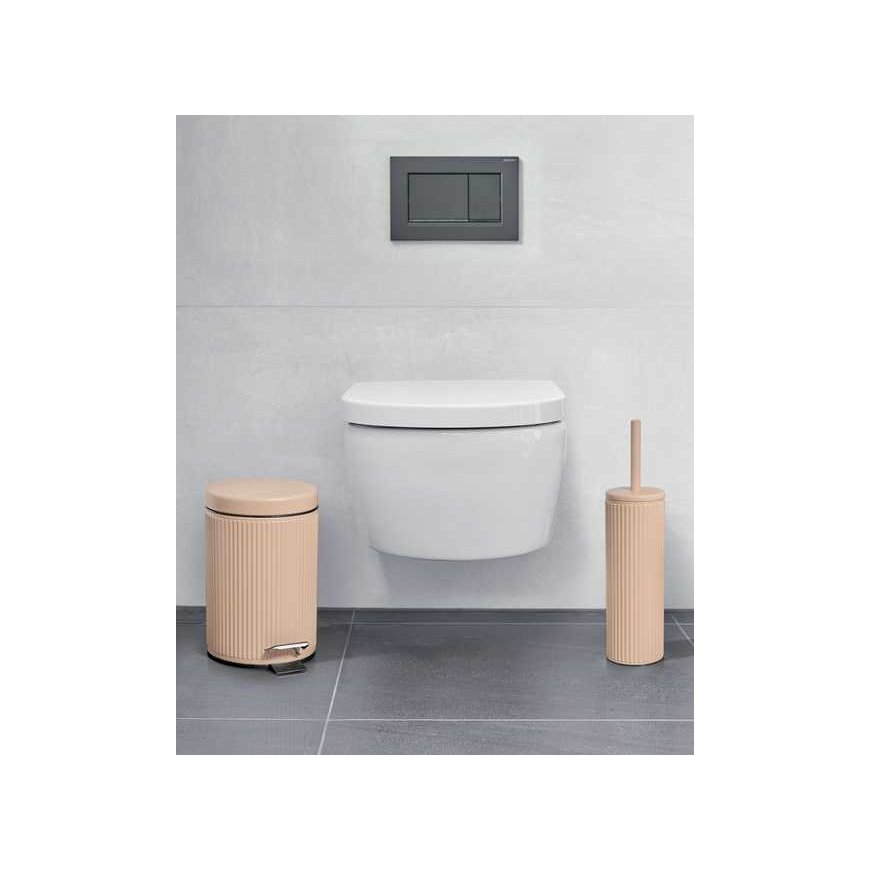 Zelleri WC harja metallist hoidikuga BRASS TONE, Ø 9,7 cm – 2