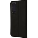 FoneKit BookCase kaitsekott, Samsung Galaxy S25 Edge, must FoneKit BookCase kaitsekott, Samsung Galaxy S25 Edge, must