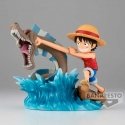 Banpresto One Piece Log Stories Monkey D Luffy vs Local Sea -figuuri 7 cm