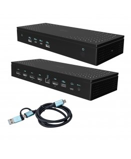 i-tec CA5MONITORDOCKPD knyginių kompiuterių dokas / jungčių replikatorius Vielinis USB 3.2 Gen 1 (3.1 Gen 1) Type-C Juoda