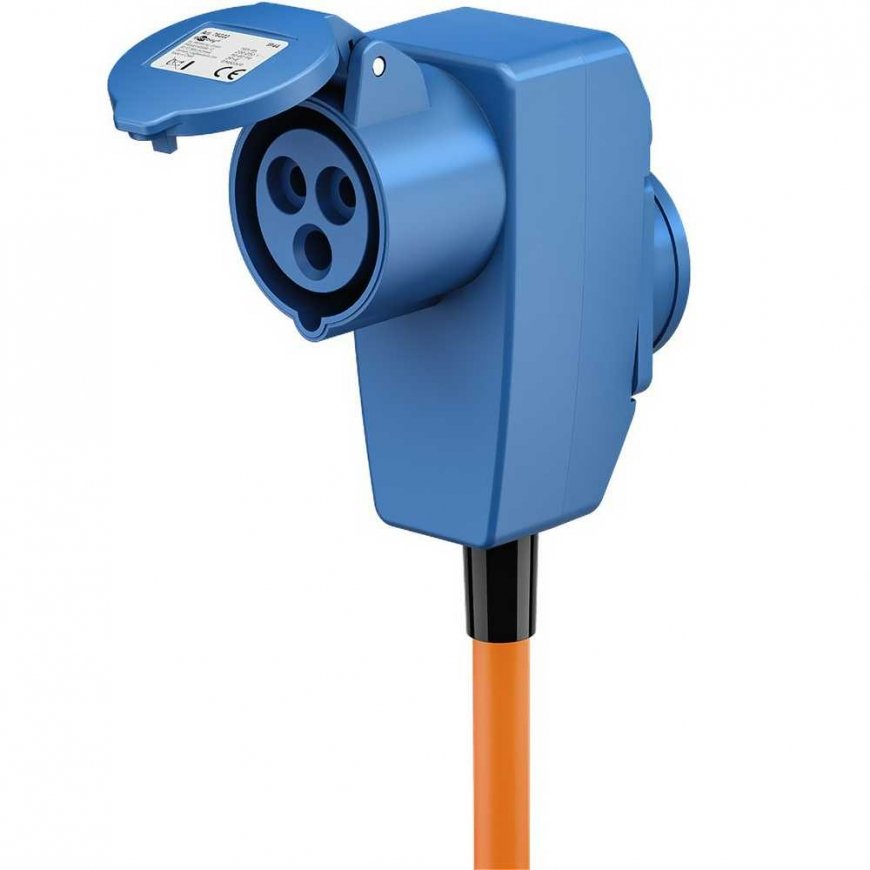 Goobay adapteris kabelis Schuko į CEE 16A ir Schuko 90st 1,5m – 3