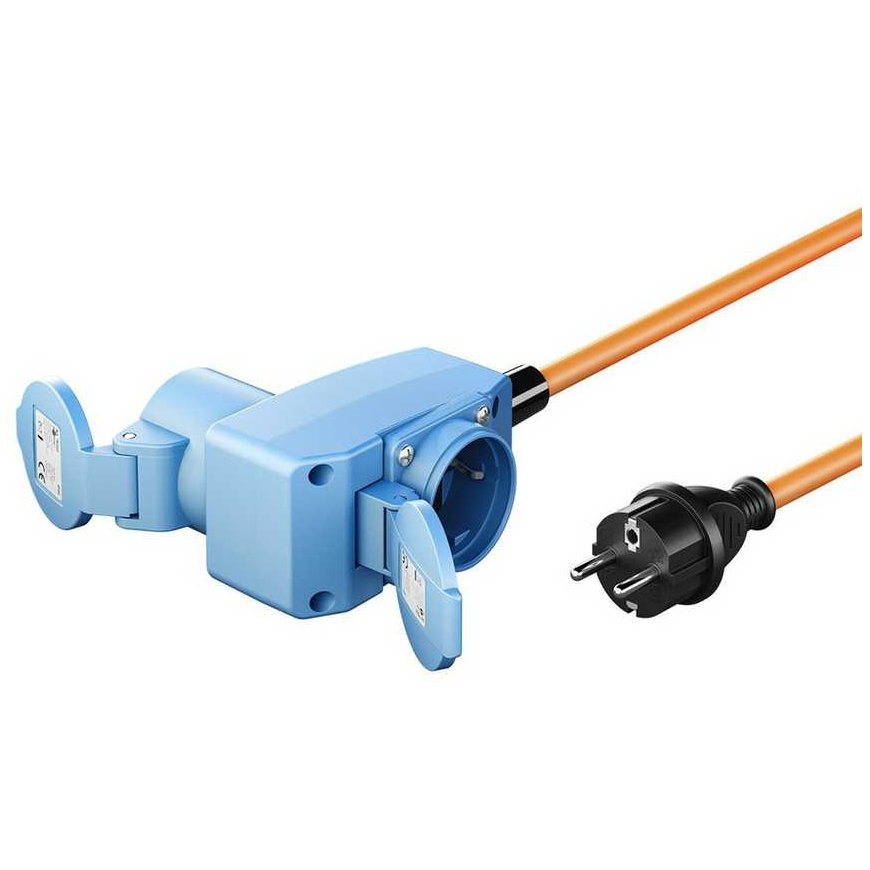 Goobay adapteris kabelis Schuko uz CEE 16A un Schuko 90st 1,5m – 4