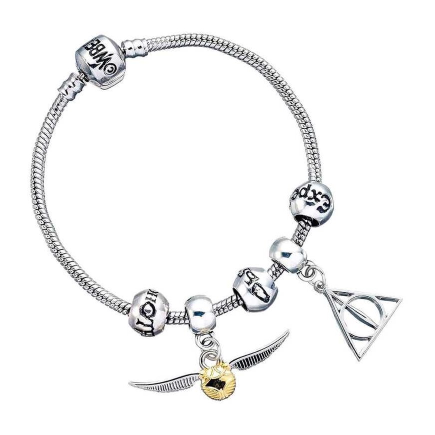Браслет с шармами Carat Shop Harry Potter Deathly Hallows Snitch 3 Spellbeads из серебра – 2