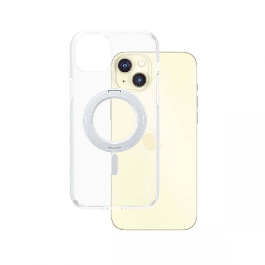 PanzerGlass CARE by ® Feature Case Transparent w. Silver Kickstand & MagSafe iPhone 15 Plus mobile p