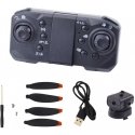 Lean Toys Vaaleanharmaa drone kameralla D6 PRO Lean Toys Vaaleanharmaa drone kameralla D6 PRO