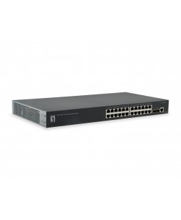 LevelOne GTL-2661 võrgulüliti Juhitav L2 Gigabit Ethernet (10/100/1000) Must