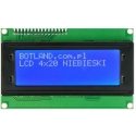 LCD 4x20 blue character with connectors - justPi LCD 4x20 blue character with connectors - justPi