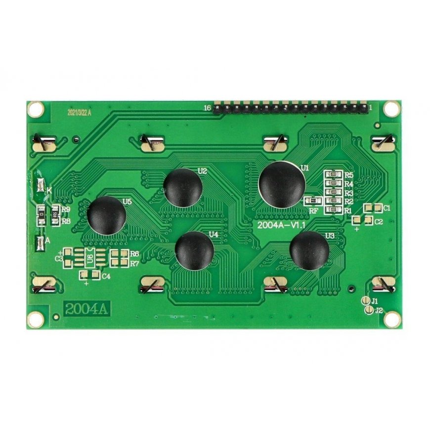 LCD 4x20 sinisiä symboleja liittimillä - justPi – 3