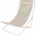 Xqmax "Probeach" beach lounger with headrest, orange color Xqmax "Probeach" beach lounger with headrest, orange color