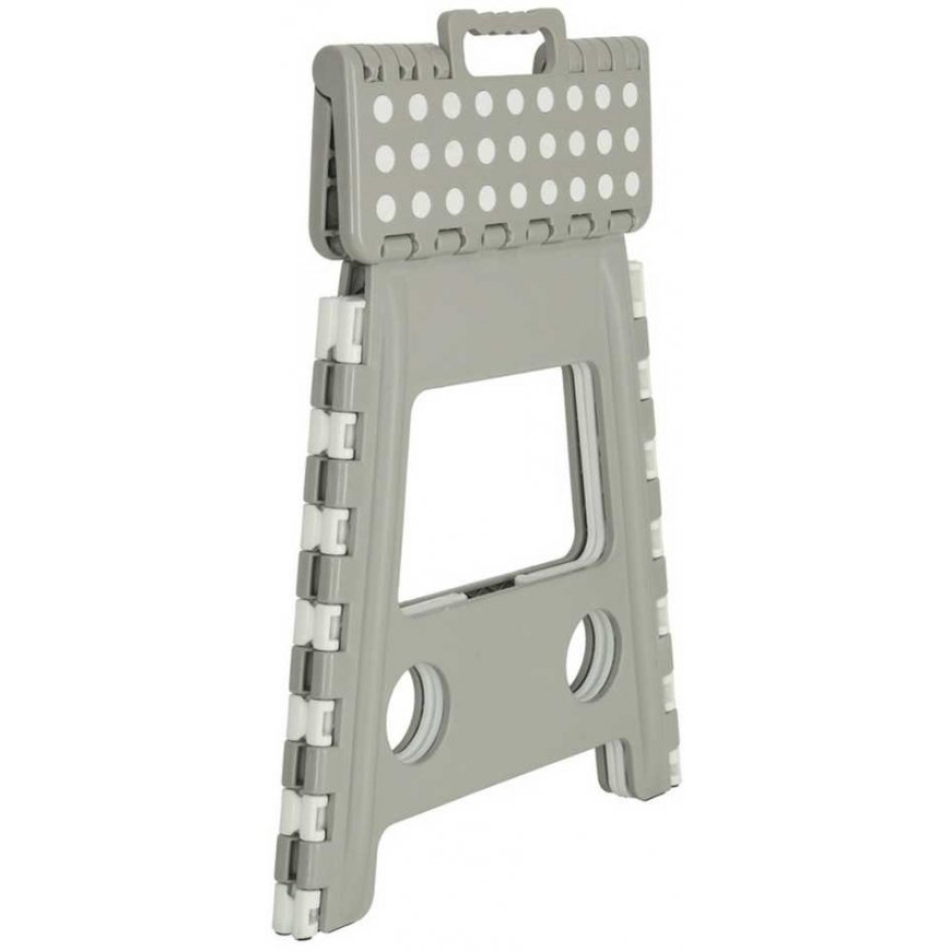 Iconic Non-Slip Folding Stool, height 39 cm, light gray – 4