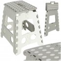 Iconic Non-Slip Folding Stool, height 39 cm, light gray