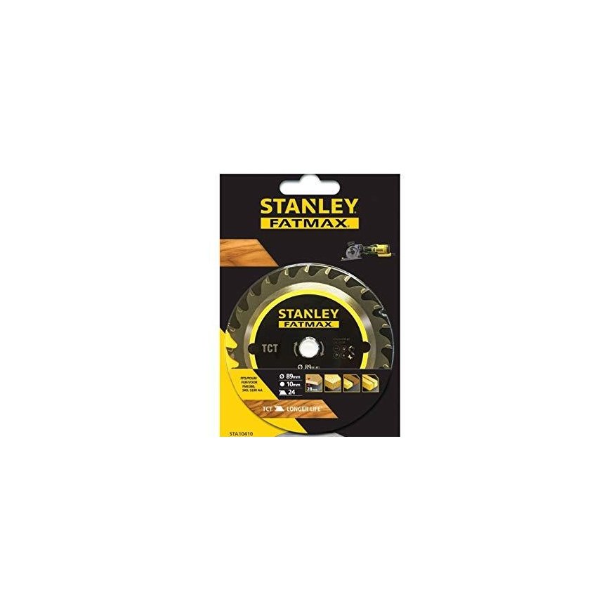 Stanley diskinis pjūklas FM380 ar grioveliu TCT 89x10x24z - STA10410-XJ