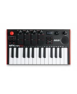 Akai MPK Mini Play Mk3 MIDI-kosketin 25 kosketinta USB musta, Punainen