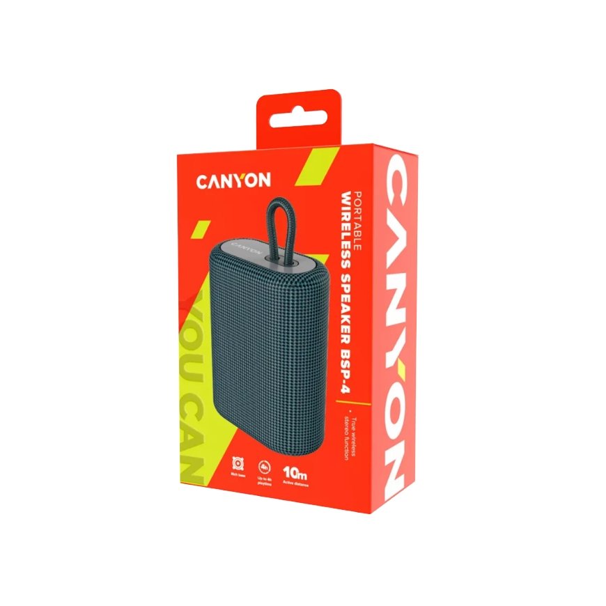 Canyon BSP-4 Stereo kaasaskantav kõlar Grafiit 5 W – 4