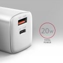 Axagon ACU-PQ20W mobiliojo įrenginio kroviklis Universalus Balta AC Spartusis įkrovimas Vidaus Axagon ACU-PQ20W mobiliojo įrenginio kroviklis Universalus Balta AC Spartusis įkrovimas Vidaus
