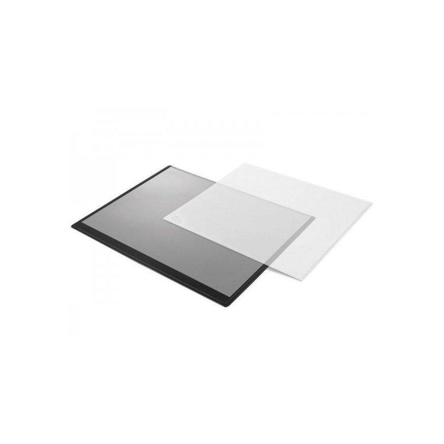Tablecloth Forpus, 50x63cm, black with a liftable transparent cover