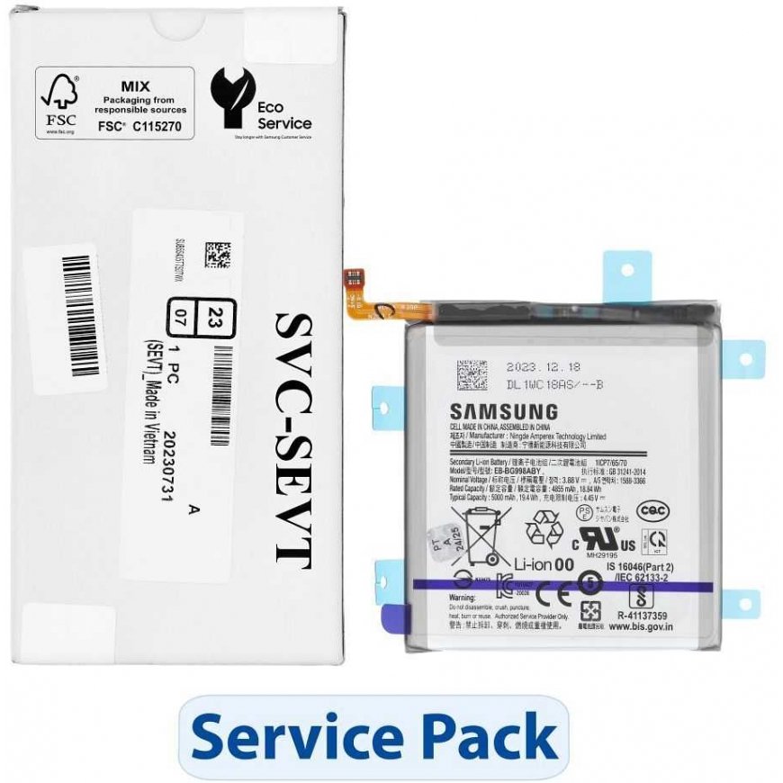 Samsung "Servisa pakotne Baterija EB-BG998ABY&quot