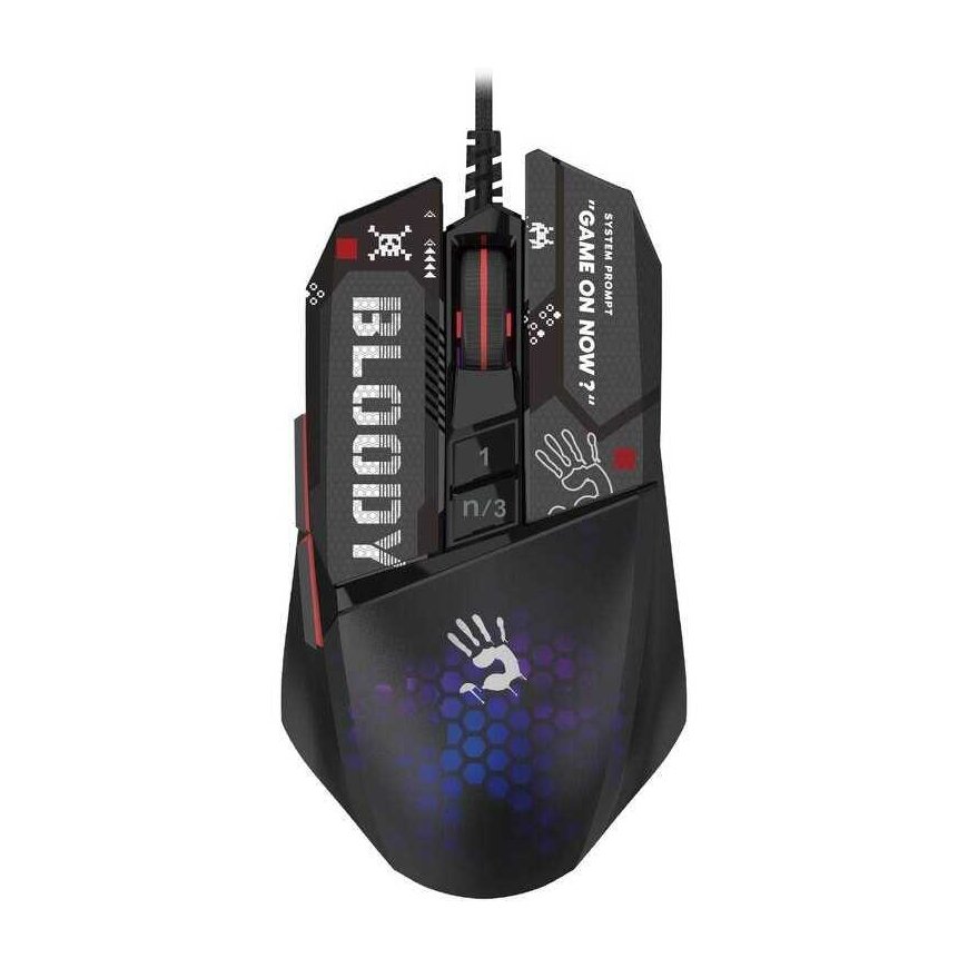 A4Tech BLOODY W60 Max Mini Mouse, with lighting gaming mouse, 12000 DPI, black, USB – 2