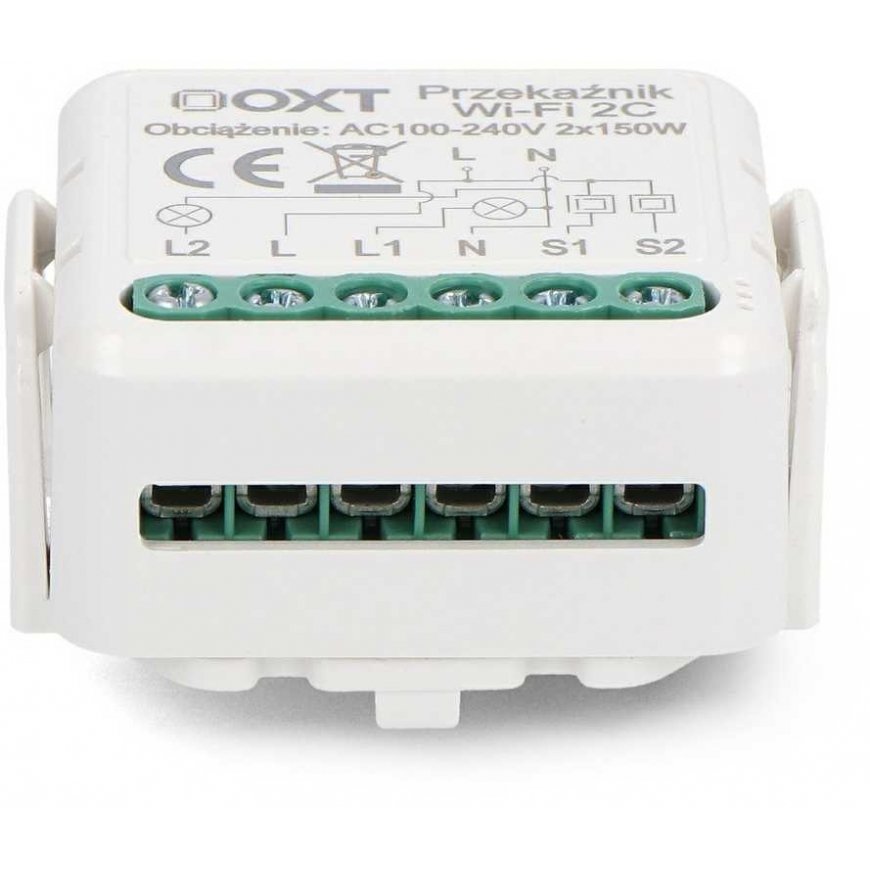 Tuya – dviejų kanalų mini relė – WiFi – Android/iOS programa – OXT T222 – 3