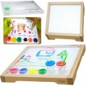 MASTERKIDZ sensory frame - LED panel + transparent painting tray MASTERKIDZ sensory frame - LED panel + transparent painting tray