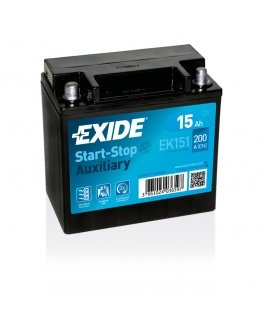 Exide EK151 vehicle battery AGM (Absorbed Glass Mat) 15 Ah 12 V 200 A Motorcycle