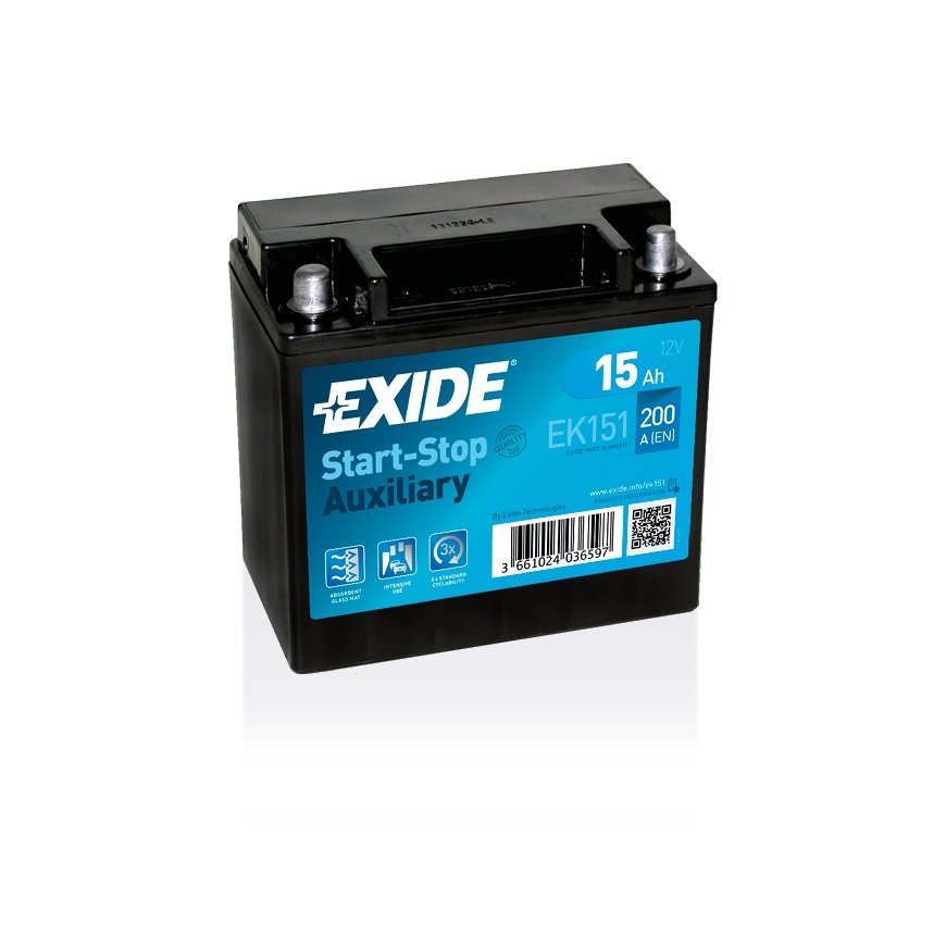 Exide EK151 automašīnas akumulators AGM (Absorbējošā