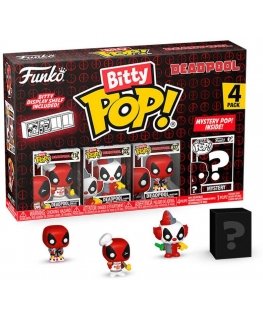 Funko Blister 4 figures Bitty POP Marvel Deadpool Master