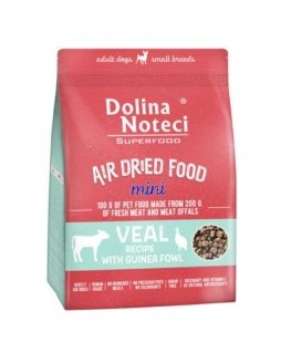 DOLINA NOTECI Premium Turtingas veršiena su žaliais žirneliais - šlapias šunų maistas - 400g