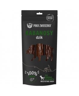 PAKA ZVIRKŲ Dešrelės Šernas - šunų skanėstas - 80g