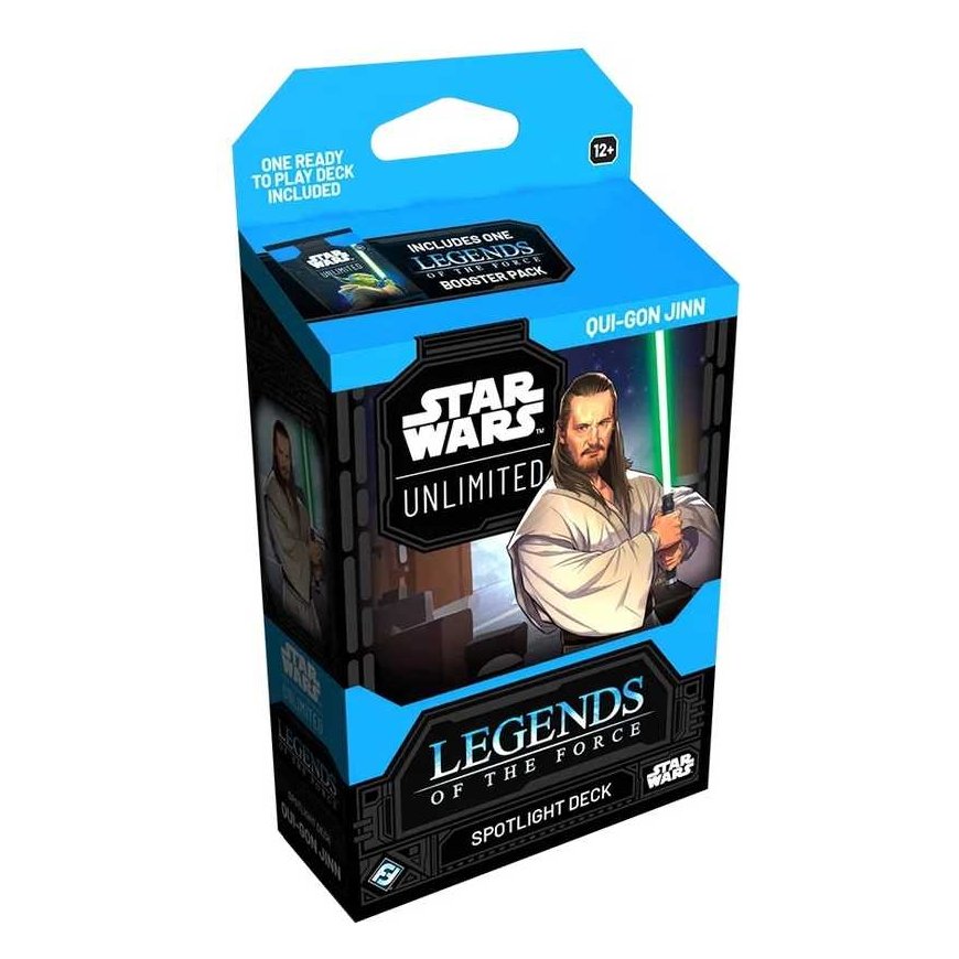 Fantasy Flight Games Star Wars: Unlimited - Leģendas par spēku Izcelšanās kāršu komplekts Qui Gon Jinn