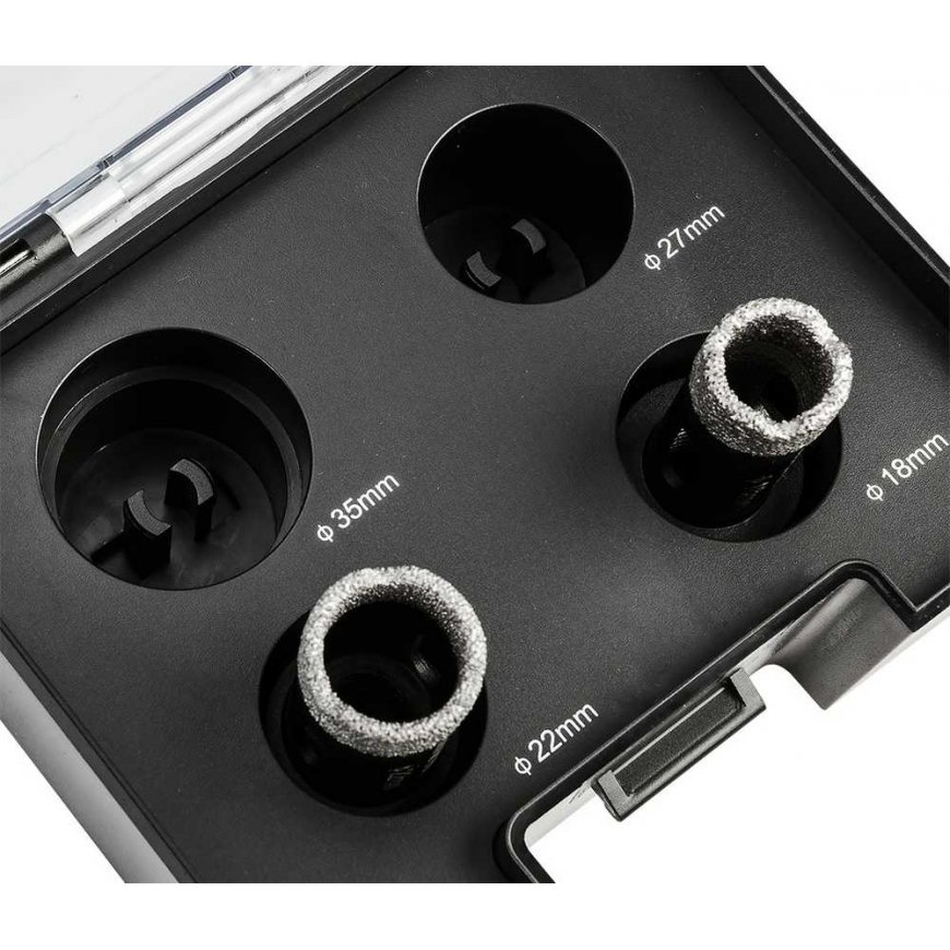 Graphite Diamond Hole Saws (18, 22, 27, 35 mm), set of 4 pcs. – 3