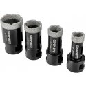 Graphite Diamond Hole Saws (18, 22, 27, 35 mm), set of 4 pcs. Graphite Diamond Hole Saws (18, 22, 27, 35 mm), set of 4 pcs.