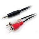 Equip 14709207 аудио кабель 2,5 m 3,5 мм 2 x RCA Черный Equip 14709207 аудио кабель 2,5 m 3,5 мм 2 x RCA Черный