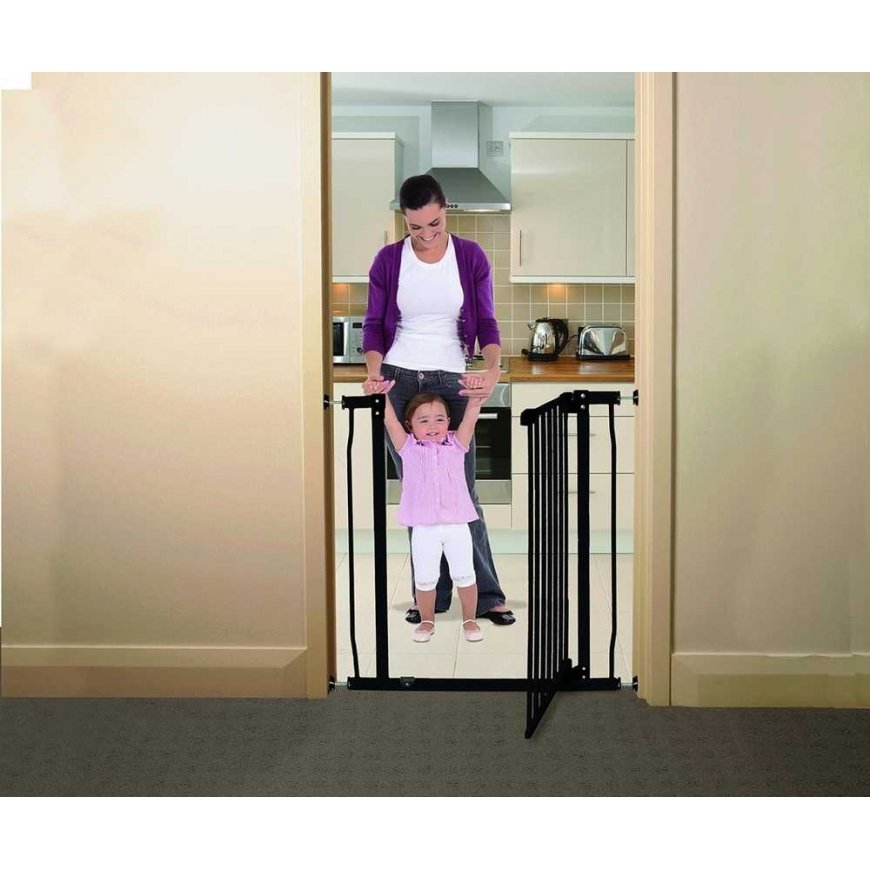 Dreambaby Safety Gate for Kids Liberty (W:75-82cm x H:93cm) - black – 5