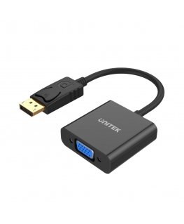 UNITEK Y-5118E DisplayPort VGA (D-Sub) musta