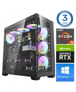 INTOP Ryzen 5 7500F 64GB DDR5 1TB SSD M.2 NVME+2TB RTX5070Ti 16GB WIN11