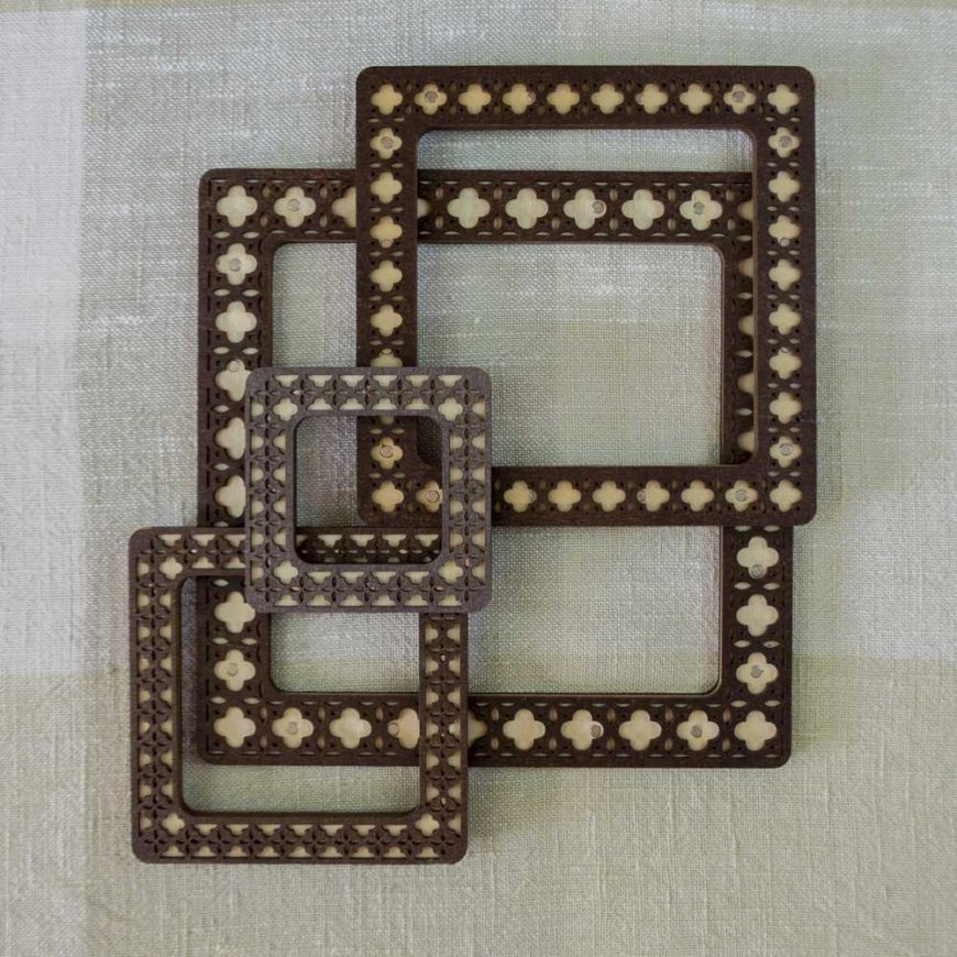 BOBKOVA ANNA FOP, reg. Nr. 2917408480 Žiedas su magnetais 14x14 cm (Wenge) PM-019-1414W – 2