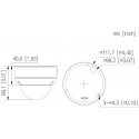 ANTIVANDALISTINEN IP-KAMERA IPC-HDBW3649E-AS-IL-0280B-Musta WizSense Älykäs Kaksoisvalaisin - 6 Mpx 2.8 mm DAHUA