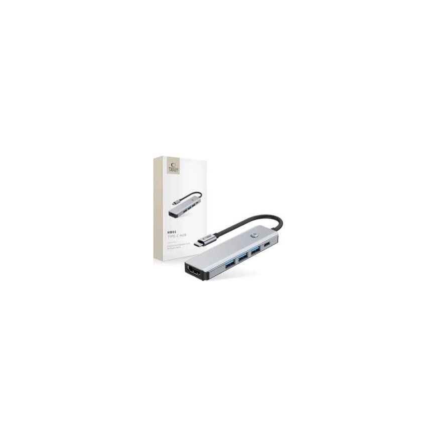 Tech-Protect HB08 4in1 USB-C + USB2.0 + 2 x HDMI 4K 60HZ adapteris – 2