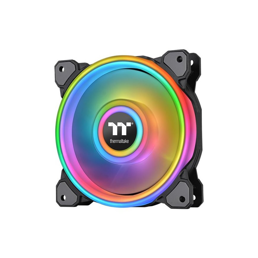 Thermaltake CL-F088-PL12SW-C Datora dzesēšanas sistēma Datora korpusam Ventilators 12 cm Melns, Balt