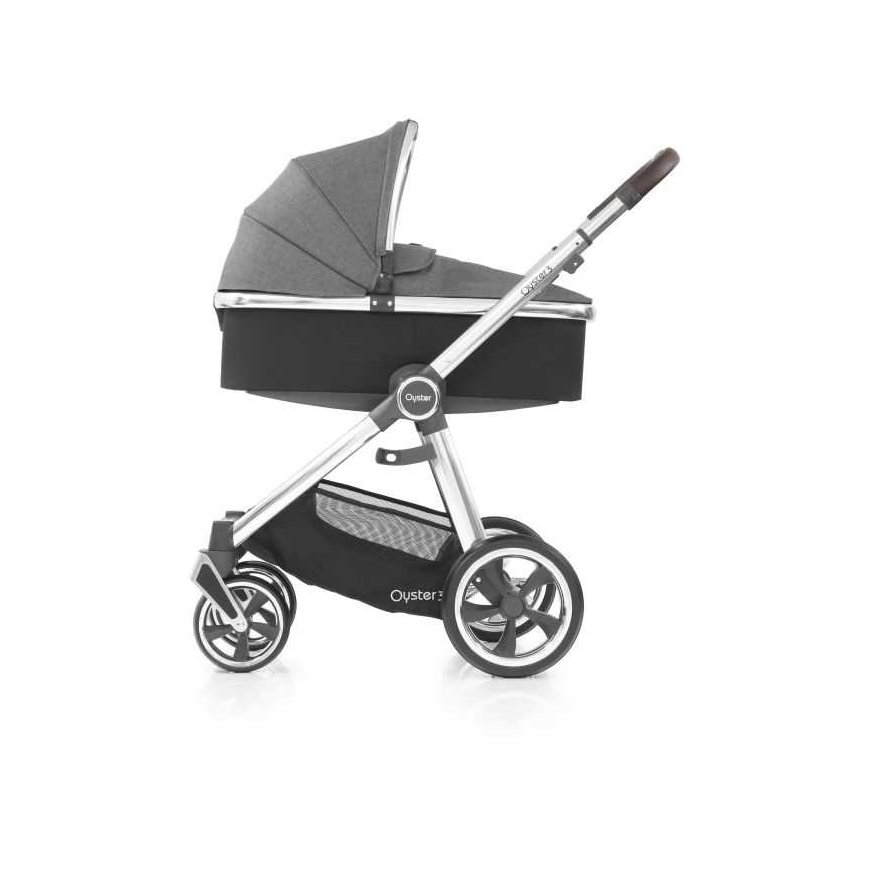 Babystyle Baby Style Oyster 3 - люлька для коляски | серого цвета с серебряными деталями – 4
