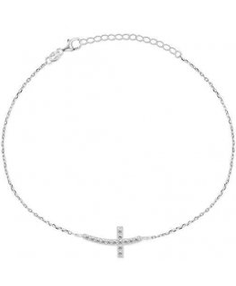 Brilio Silver Brilio Sidabrinis Timeless silver bracelet with cross BRC25W