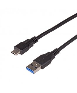 C-TECH USB 4.0 cable, Type-C (CM/CM), PD 100W, 40Gbps, 1m, black